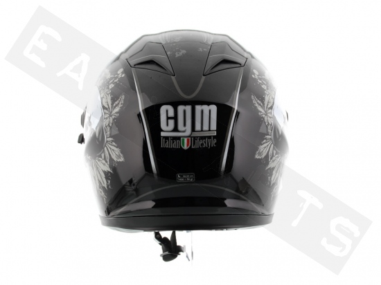 Helm Integral CGM 308S San Diego Schwarz Glänzend (Doppelvisier)